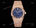 OMF Audemars Piguet Royal Oak 41mm 3120 Movement Forsted Rose Gold Blue Face Watch